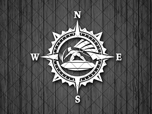 myrockshirt Kompass Kompass Rose Kitesurfen Kiter 30cm Aufkleber Sticker Autoaufkleber