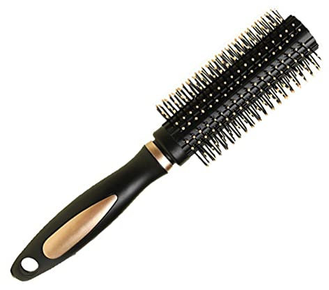 Kasoud Round Hair Comb, Brush for Blow Drying Styling, At-Home Hairstyling Tool, Radial Vent Brush for Creating and Smoothing Curly or Wavy Hair