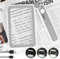 Diealles Shine Lupa para Leer Libros, 4X Recargable Lupas de Gran Aumento con Luz, Gafas Lupa con Luz LED para Personas Mayores y Deficientes Visuales, Lupa Lectura para Leer, Trabajar de Cerca