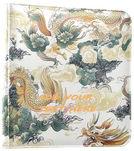 Álbum de fotos personalizado con diseño de nube de dragón de estilo chino, álbum de fotos autoadhesivo, álbum de fotos de la infancia, álbum de fotos de 4 x 6 pulgadas, 5 x 7 pulgadas, 6 x 8 pulgadas