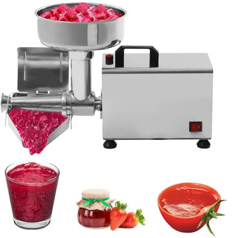 RSPPPJQ Electric Tomato Strainer Machine,Powerful 370W motor, stainless steel construction, perfect for making tomato sauce