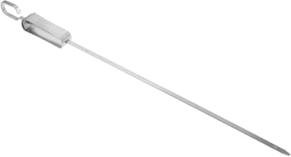 SUPVOX Barbecue Brochettes Acier Inoxydable avec Aiguilles Ergonomiques et Plateau Gouttes Support Suspendu pour Grillades Plein Air Accessoire Durable pour Pique