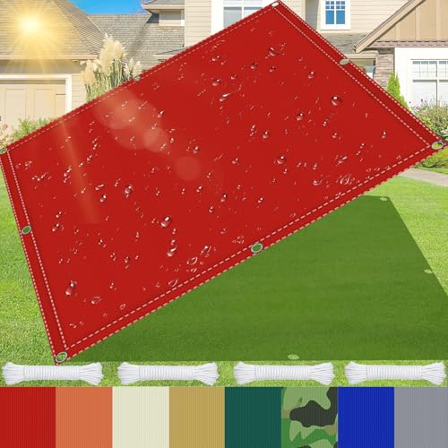 Tenda parasole in tessuto Oxford, 4,5 m x 15 m, protezione UV 95%, impermeabile, per giardino, campeggio, balcone, piscina, posto auto coperto, 180 g/m², facile installazione