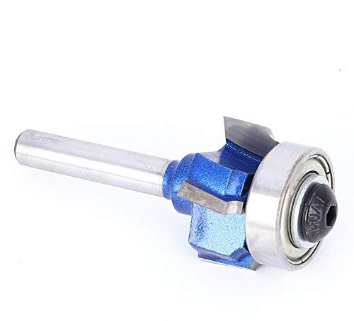 Aramox Fraise à Mèche Ronde en Carbure cémenté avec 4 Dents pour le Travail du Bois et les Tondeuses électriques (Couteau à plaquer les chants à quatre lames 8XR3)