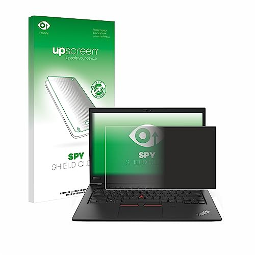 upscreen Blickschutzfolie für Lenovo ThinkPad T480s | Anti-Spy Displayschutz Made in Germany Privacy Screen Protector Sichtschutz Blaulichtfilter Klare Folie