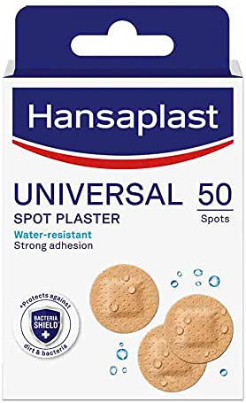 Hansaplast Universal Spots Plasters Water-Resistant And Strong Adhesion, 50 Strips