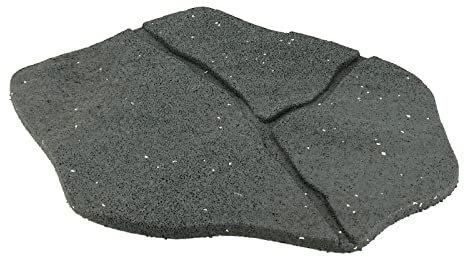 Gehwegplatten Gartenplatten Trittplatte Gartenfiesen Umwelfreundlich Witterungsbeständig Recycling-Gummi Grau (Steinoptik 51 x 38 cm)