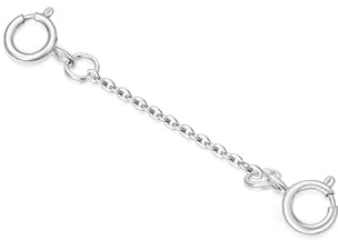 DUGISOWE 10k Real Gold 1/1.5/2/3/4 Necklace Extender Chain, Durable Strong Removable Gold Chain Extender, 10k Gold Adjustable Extension Chain for Necklace Bracelet Anklet (3inch, style 2-white)