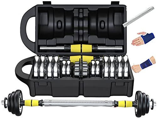 LTLCLZ Galvanik Hantel Set Abnehmbare Unisex Hantel Haushalts Multifunktions Arm Muskel Fitnessgeräte,Typeb 20kg