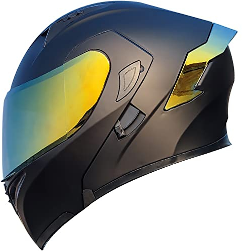 Flip Up Front Motorcycle Helmet DOT/ECE Approved Lightweight Motorbike Scooter Street Bike Crash Modular Helmet Motorcross Helmets for Men Women