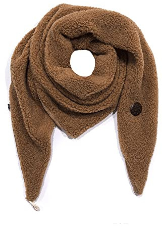 FASHION YOU WANT Damen KuschelSchal, Teddyfell Baumwolle Dreieckstuch Frauen Winterschal Herbstschal Warm Dreieck Schal Halstuch Scarf