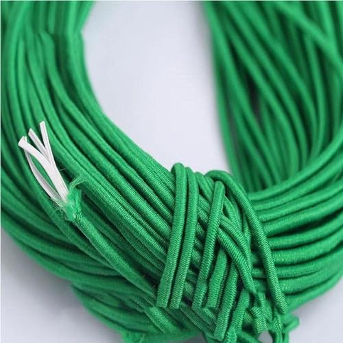 ALRIUS Banda elástica Redonda Colorida de 100M y 2mm, Cuerda elástica Redonda, Banda de Goma, línea elástica, Accesorios de Costura DIY