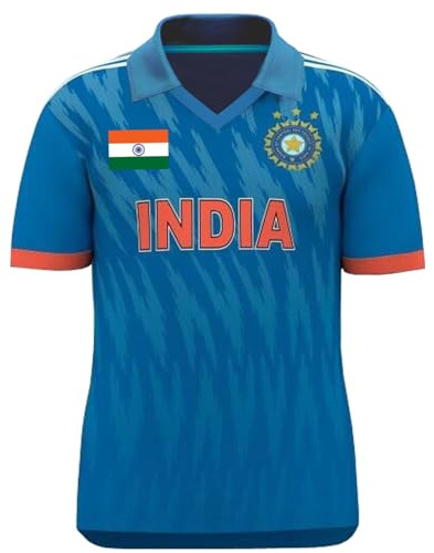 LTG PRO Cricket T-Shirt Sports Jersey – Men Women Unisex Short Sleeve Cricket Shirt for Australia India Pakistan England Afghanistan Sri Lanka – Breathable Sportswear (India (Medium))