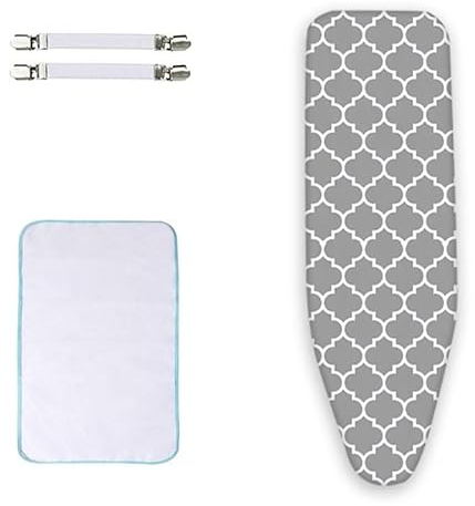 WINARA Copri ASSE da Stiro Universale Termoriflettente Copriasse da Stiro for 137x45cm Assi da Stiro Cordoncino di Fissaggio e Stretch-System (Size : 54x15in(137x38cm))