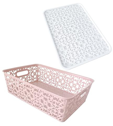 Garneck 2Er-Box aufbewahrungsdose storage boxes toys Make-up-Aufbewahrungsorganisator stapelbare Schubladen Aufbewahrungsschubladen Vorratsbehälter Aufbewahrungskorb Korb aushöhlen Höschen