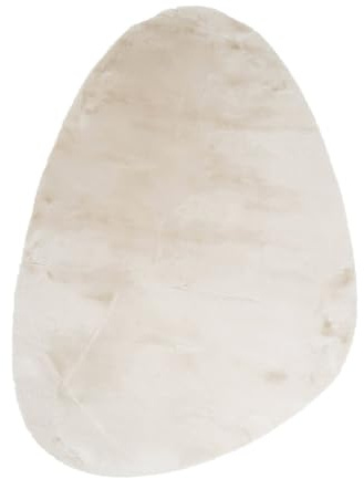 Hochflor Teppich - Comfy Supreme Pebble Creme - 160x230 cm | Einfarbig - Modern, Skandinavisch, Retro - Wohnzimmer, Kinderzimmer, Schlafzimmer, Flur, Babyzimmer - Fellteppich
