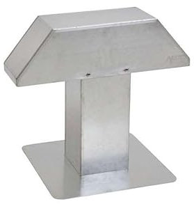 Flachdachdurchführung Alu 200x200mm 2 Auslässe Leitung und Kabel Klimaanlage Aluminium-Dachdurchführung korrosionsbeständig, für Flachdächer Klimaanlagen Wärmepumpen Lüftung Solar und PV