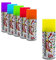 Spetebo Aerosol de serpentinas fluorescentes de 100 ml, paquete de 6 unidades, para carnaval en 6 colores, decoración de carnaval, decoración de cumpleaños, guirnalda