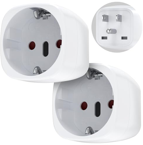 Adaptador Enchufe USA Viaje Europa Tipo C E F a Estados Unidos Tipo B