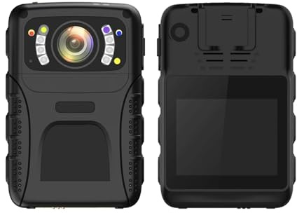 NGBFF Caméra corporelle, C9n 1440P HD caméscopes étanches détection d'action H.265 caméras numériques Grand Public Batterie détachable caméra portée par Le Corps(32GB)