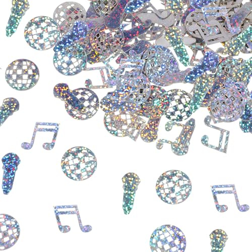 LXUEJIE 300 Stück Disco Konfetti, Glitzer Discokugel Deko Konfetti Tischkonfetti Disco Thema Deko Tischdeko Glitzer Confetti für Jahre Retro Motto Party
