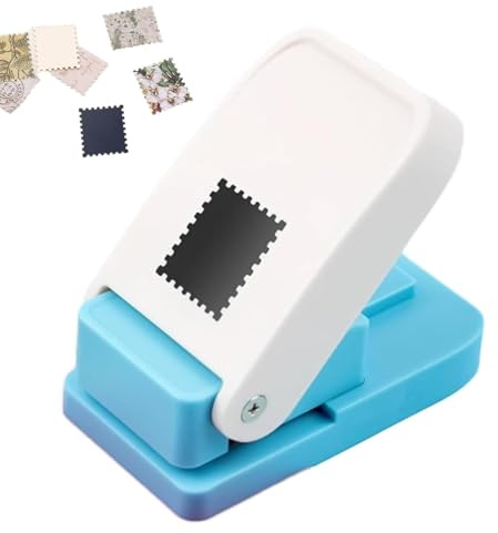 Square Paper Craft Punch, Portable Scrapbooking Squares Stamp Puncher, Diy Handicraft Postage Stamps Tools, Corner Cutter Tool For Sorting Files, Cardboard/Corrugated Paper/Aluminum Sheet/Copper Sheet