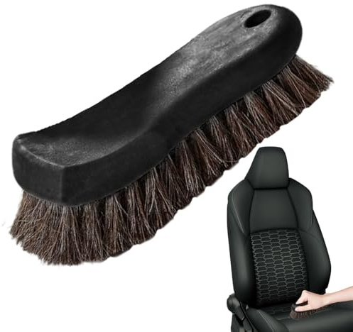 Cepillos de CRIN de Caballo – Cepillos de CRIN de Caballo con cerdas largas, aplicadores eficaces, herramienta de limpieza para asientos de, muebles, detalles de interiores | Accesorios