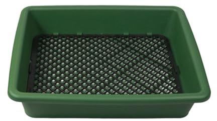 lisutupode Stainless Screen for Sifting Granules, Batting Tray for Gold | for Prospecting Mining Gardening Pots Earth Dirt Rock