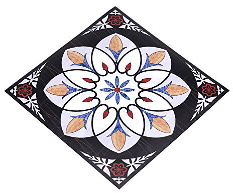 Yosoo Set di 10 piastrelle autoadesive quadrate autoadesive in PVC, diagonale piastrelle per pavimenti, adesivi da parete, vintage, 3D, decorazione per la casa, cucina, 12 cm x 12 cm (#05)