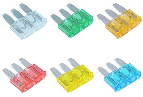 Switch Electronics 30 x Micro3 Flachsicherungen Sortiment Set 5 A 10 A 15 A 20 A 25 A 30 A Auto Van Fahrrad
