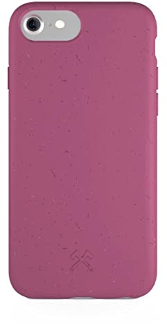 Woodcessories - Handyhülle kompatibel mit iPhone SE 2022 Hülle rot, iPhone SE 2020 Hülle rot, iPhone 8/7/6/6s - Nachhaltig, aus Pflanzen