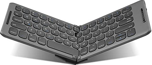 Teclado Plegable, Teclado Bluetooth 5.1, Teclado portátil inalámbrico Plegable con Teclado numérico, para Windows iOS Android Tablet PC Smartphone