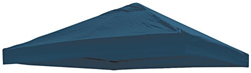 INDA-Exclusiv Universal Ersatz Dach für Pavillon 3x3 M Farbe Ersatzdach Gartenpavillon Wasserdicht PVC beschichtet 220gr. Polyester mit Luftluke, Farben:Blau