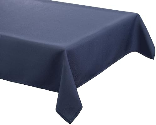 Brandsseller Tischdecke 130 x 220 cm Outdoor/Indoor Pflegeleicht und Strapazierfähig Dunkelblau