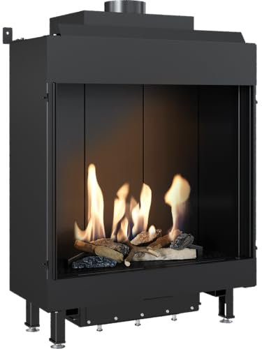 KRATKI Gaskamin LEO 62 Front, Erdgas (NG) ∅ 100/150 kW, Energieklasse B