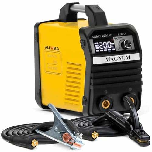 ALLWELD MAGNUM Premium Leistungsstark Schweißgerät - IGBT Technologie - Vielseitig MMA/WIG LIFT - Stationär/Feldarbeit - Komplettes Set