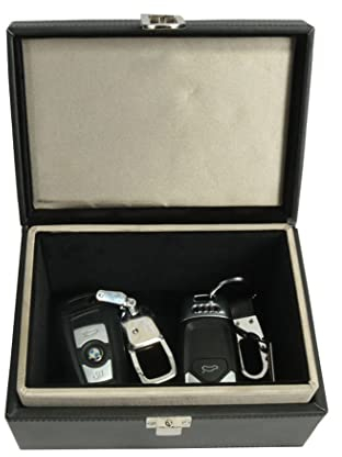RFID-Box für Autoschlüssel – Schlüsselanhänger-Schutz, Kohlefaser-Signalblocker – Sichtschutz Abschirmung Tasche für Handy, Autoschlüssel – Signalblockiertasche, effektive Anti-Diebstahl-Maßnahmen