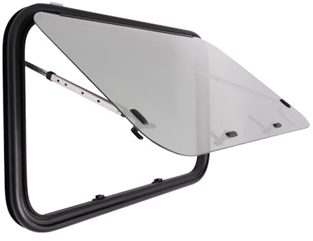 Finestra Universale per Camper, Roulotte - Laterale ed Esterna con Zanzariera Integrata (900 x 550 mm)