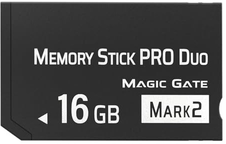 Pefishop Memory Stick Pro Duo MARK2 de 16 GB, compatible con accesorios PSP1000 2000 3000 y tarjetas de memoria de cámara digital