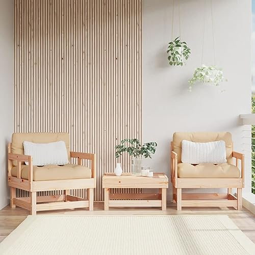 Sufrk Gartenstühle 2 STK. Garten StüHle Relaxsessel Garten Gartensessel Outdoor GartenstüHle Massivholz Kiefer