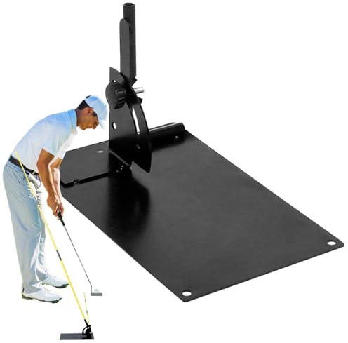 Golf Alignment Stick Angle Holder - Training Aid Alignment Stick Base - Golf Swing Practice Plate for Men Women, Professional Swing Trainer Practice Tool