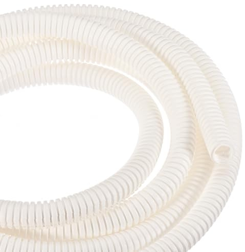 DMiotech 3meter Wire Loom Split Tubing 12.7mm, Cord Protectors from Pet Flexible Conduit Cable Management for Office, Home, Garden, Beige