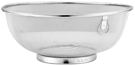 Cabilock Stainless Steel Rice Washing Screen Multifunctional Draining Sieve for Kitchen Food Strainer Colander for Fruits and Vegetables Compact Design 7.08X3.93X2.95 Inches