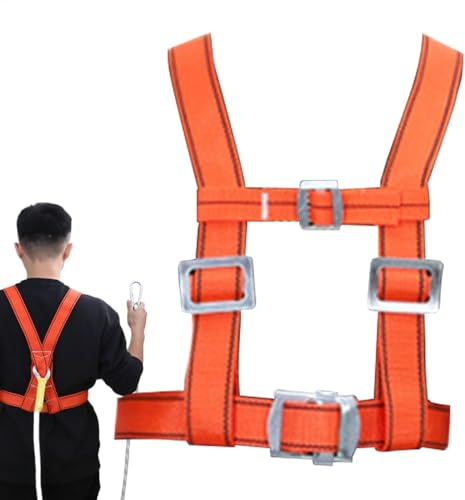 Teksome Kit de protection contre l'automne du harnais de sécurité, harnais d'escalade,Faire de sécurité multifonctionnel réglable - Dispositif de sécurité d'arrêt d'automne pour un travail aérien,