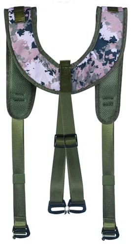 Mofuiry Tree Saddle Suspenders Saddle Hunting Suspenders Saddle Shoulder Strap with Universal Molle, Fits All Tree Saddles with Molle Loops, Tree Saddle Hunting Accessories