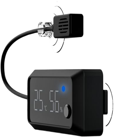 Mbiyhga Hygrometer für Reptilientank | Digitale Reptilien -Terrarium -Gläser Hygrometer, Luftfeuchtigkeitsmessgerät im Innenbereich für Treibhaus -Aufstiegsbox -Reptilien -Terrariumgläser