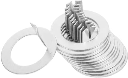 Warmhm 16pezzi Kit Distanziali Perno Ruota Rimorchio Pz Distanziali Piatti in Acciaio al Carbonio per Tipo Accessori per Rondelle e Kit Riparazione