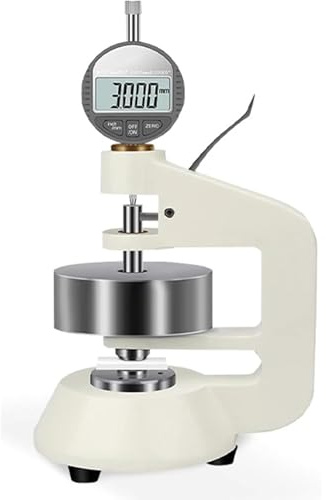 YXZQLOZ Spessimetro Digitale, spessimetro Carta, micrometro elettronico per misurare Carta e Pelle, Campo 0-4 mm, Diametro penetratore 16 mm,