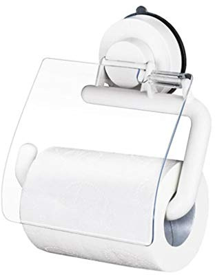 UZAMIRLEX Porta carta igienica, Supporto da parete for carta igienica, impermeabile, con ventosa, ABS MOS, 15x15,5x4 cm, colore unito