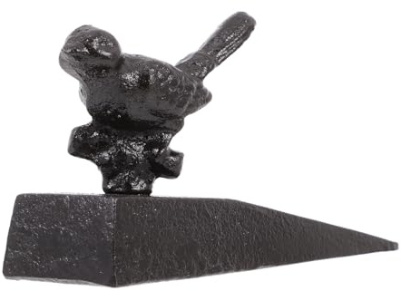 POPETPOP Fermaporta in Ghisa Antico Vintage Cuneo Decorativo Imbottito AntiGraffio per Porte Interni ed Esterni Ferma Spifferi e Blocca Porta Stabile per Casa e Ufficio
